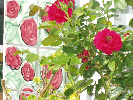 Ceramic Tile Front Door Surround by George Woideck of Artisan Architectural Ceramics